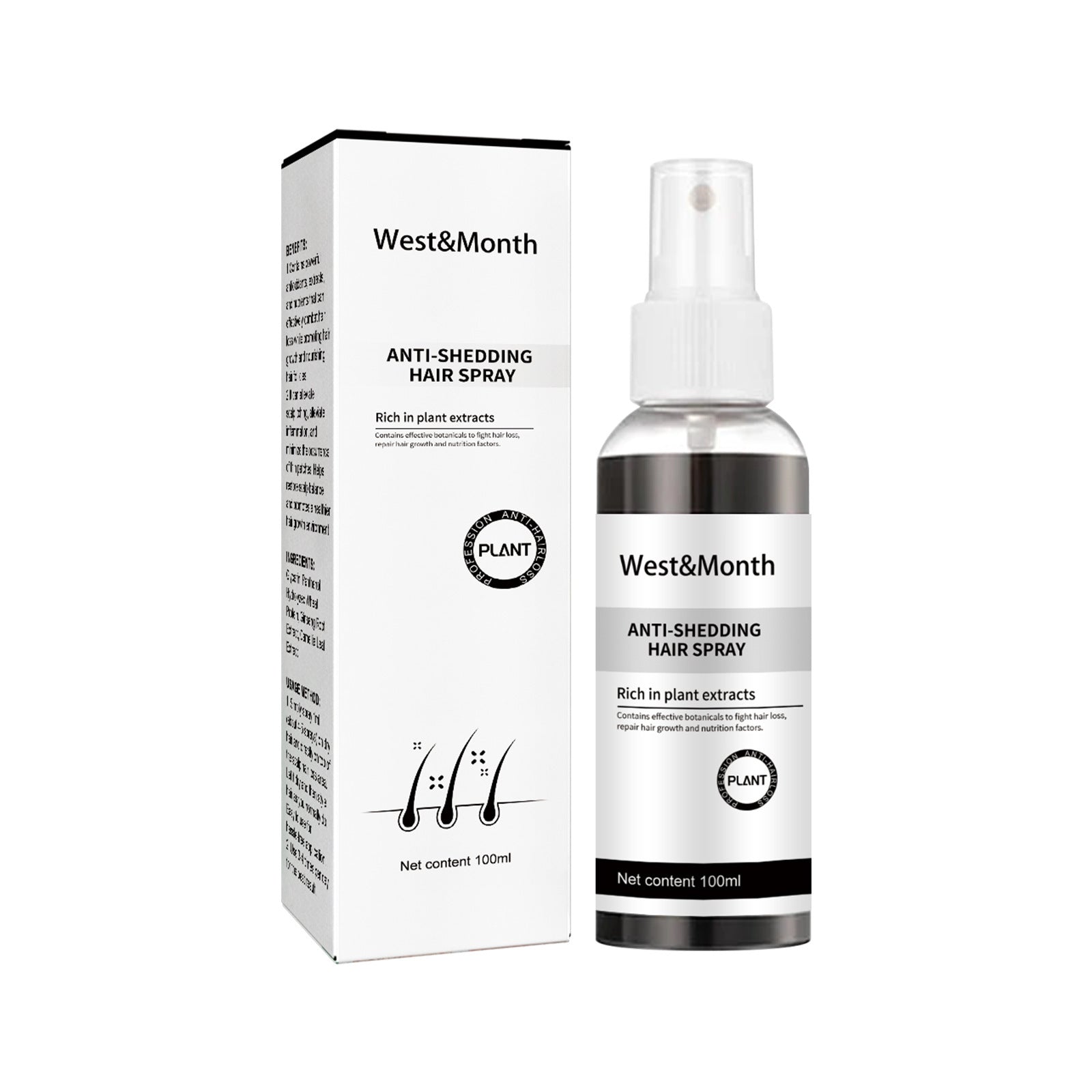 West&Month Hairline Nutrition Spray — Root Moisture & Strength Care — product photo 1
