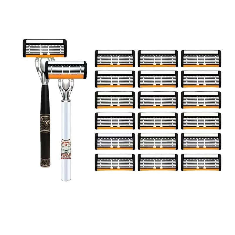 Men’s Manual Razor Set — Smooth Precision Shaving Grooming Kit — product photo 5