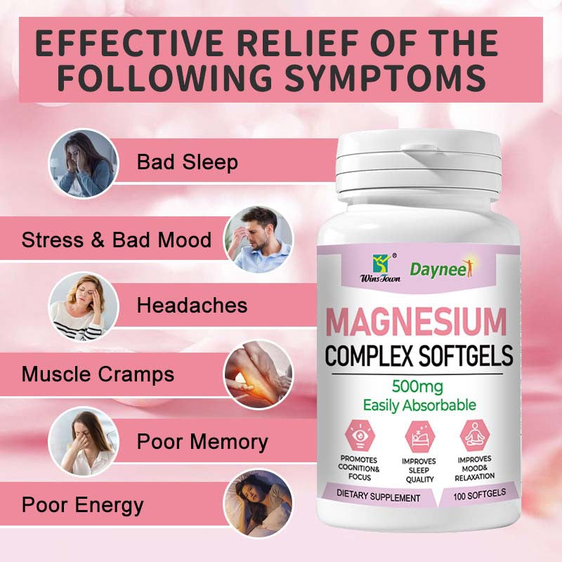 Magnesium Complex Softgels 500mg — Daily Relaxation & Muscle Support — product photo 3