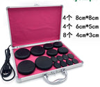 Hot Stone Massage Set with Heater — Home Spa Basalt Therapy Kit — product photo 1