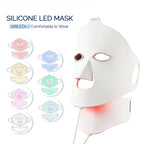 LED Photon Silicone Face Mask — Red & Blue Light Therapy Beauty Device — product photo 1