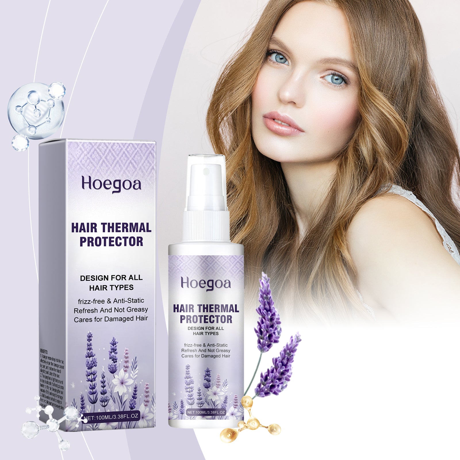 Protein Hair Repair Spray — Smoothing Oil Mist for Permed & Coloured Hair — product photo 3
