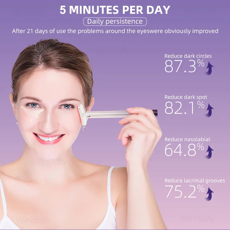4-in-1 Microcurrent Facial Wand — Red Light, Warmth & Massage Sculpting Device — product photo 6