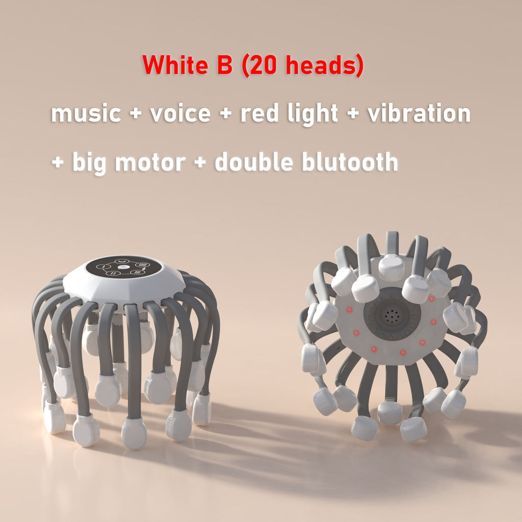 Red Light Octopus Scalp Massager Pro — Multi-Head Vibration & Sound Therapy — product photo 5
