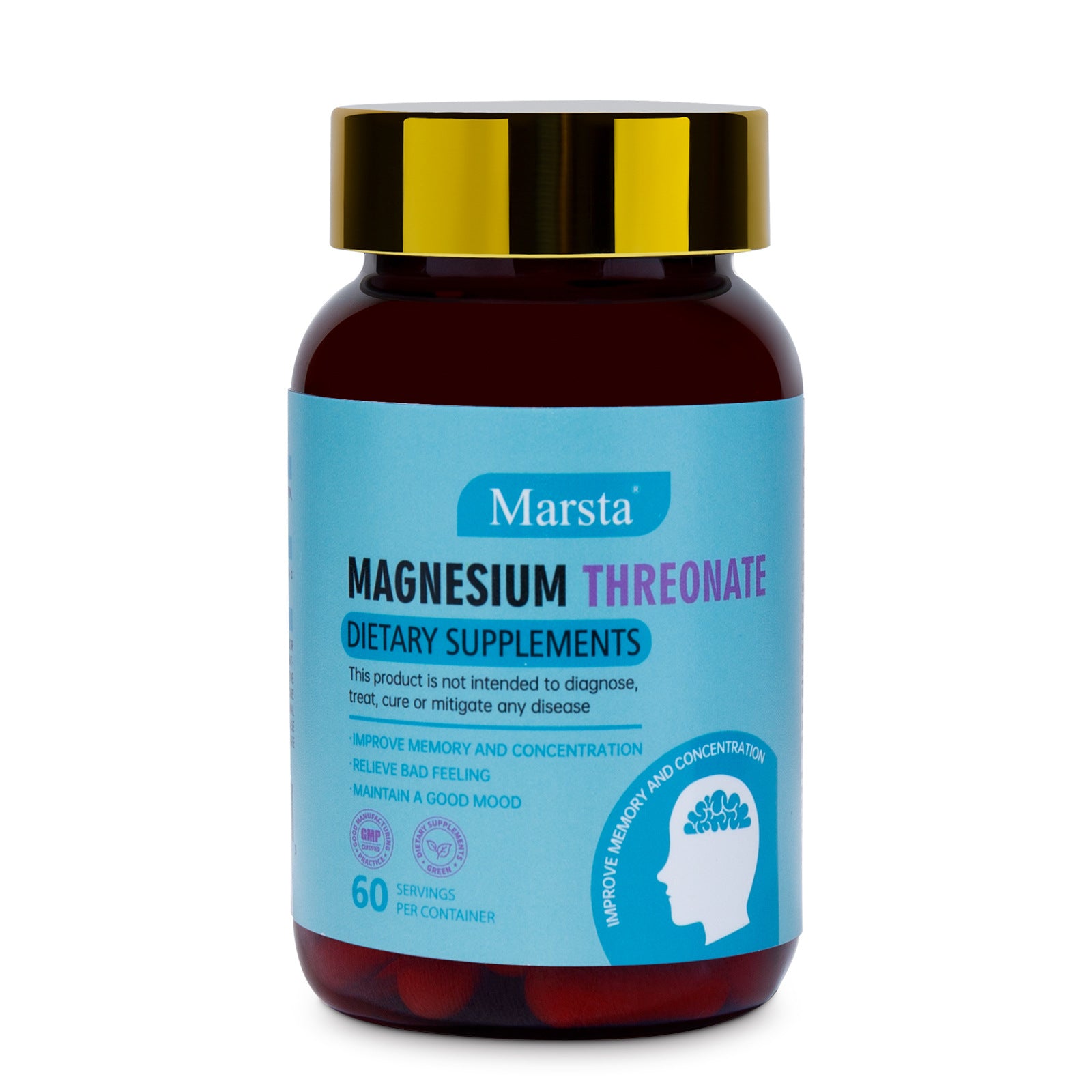 Magnesium L-Threonate Capsules — Mind & Clarity Support (60ct) — product photo 1