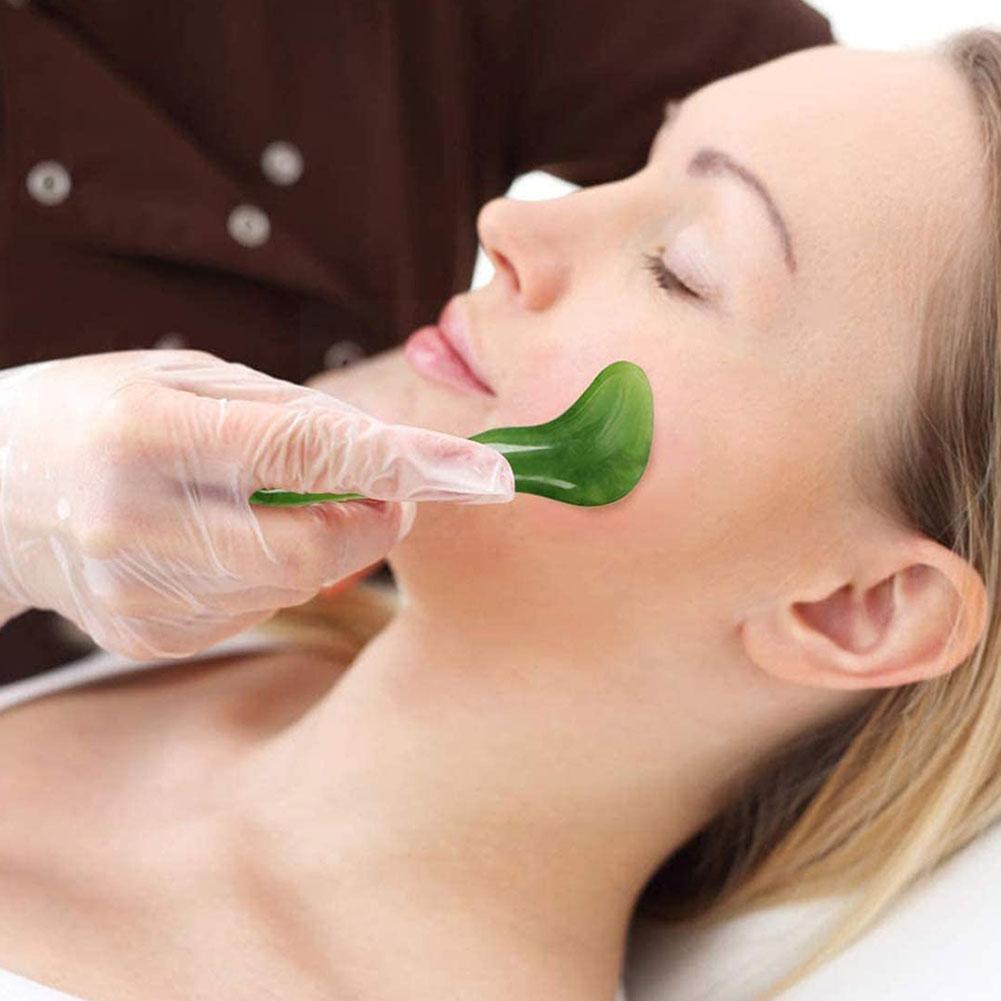 Natural Jade Roller & Gua Sha Set — Real Stone Facial Massage Beauty Tool — product photo 4