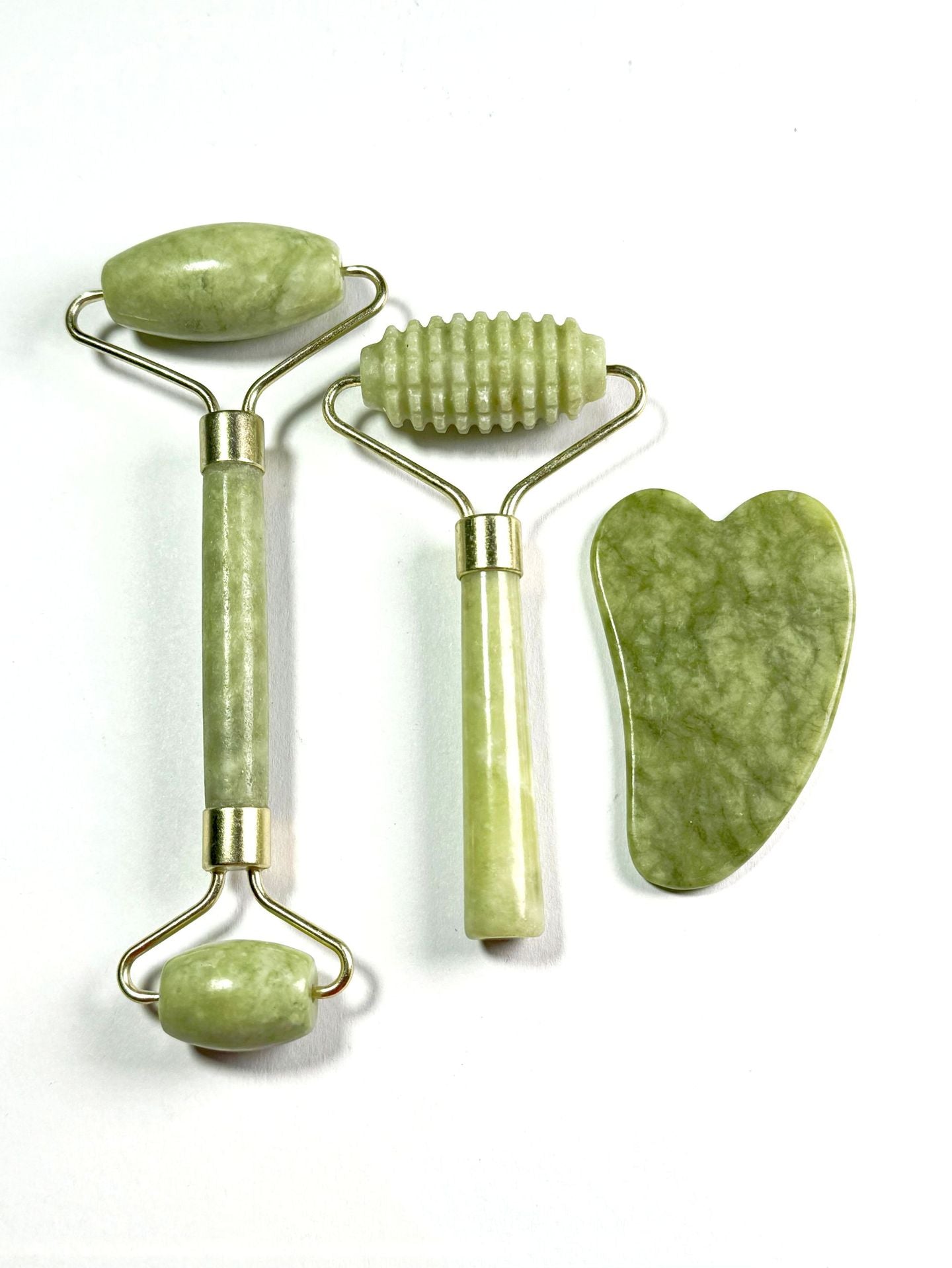 Natural Jade Facial Roller — Sculpting Face Massage Beauty Tool — product photo 6